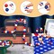 112PCS Patriotic Silicone Focal Beads - Patriotic Beads for Pens